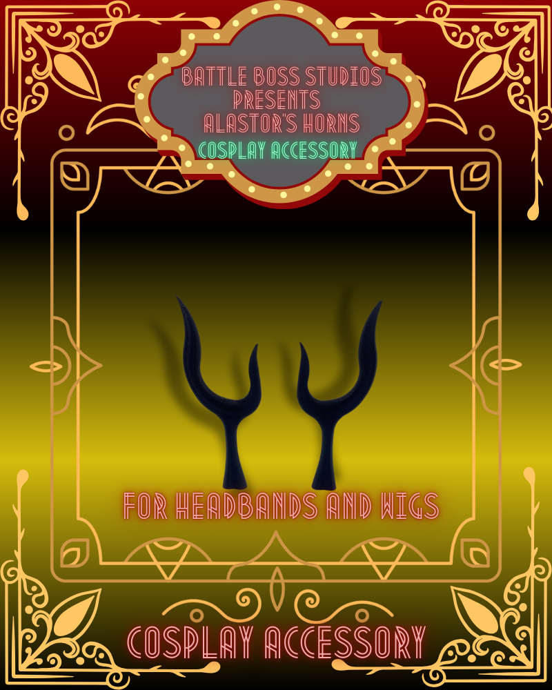 Hazbin Hotel Alastor Cosplay Antlers