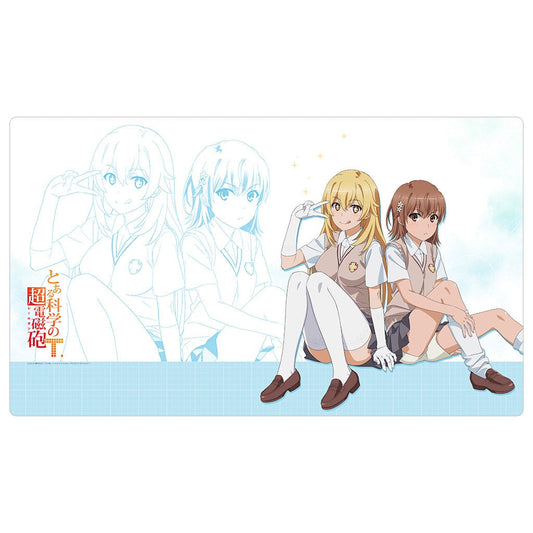 A Certain Scientific Railgun T Rubber Mat Misaka Mikoto & Shokuhou Misaki School Uniform