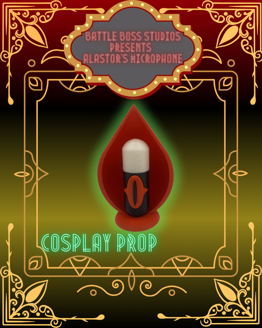 Green Glow Hazbin Hotel Alastor Cosplay Mic