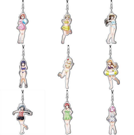 Love Live! Nijigasaki High School School Idol Club Metal Charm Strap Swimsuit Ver. (1 Random Blind Pack)