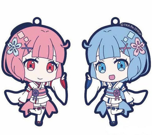 Re:Zero Rem & Ram Double-Sided Rubber Strap Children ver. - Groove Garage Chibikko
