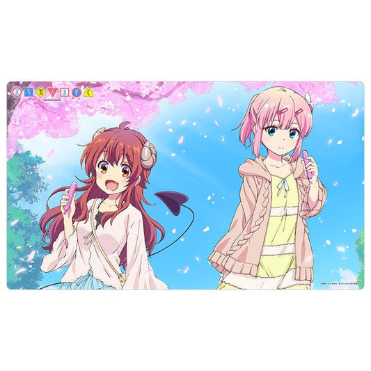 The Demon Girl Next Door Especially Illustrated Rubber Mat [Yuko & Momo / Sakura]
